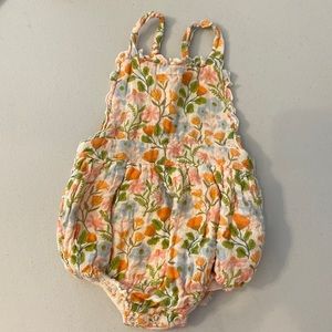 Like NEW Angel Dear Floral Romper 6-12